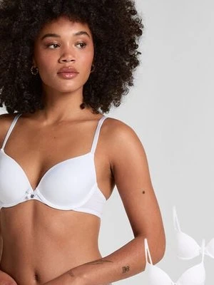 Hunkemöller 2 sztuki biustonoszy usztywnianych z fiszbinami Biały