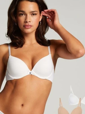 Hunkemöller 2 sztuki biustonoszy usztywnianych z fiszbinami Biały