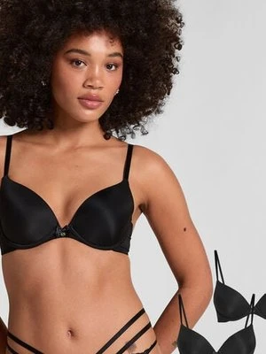 Hunkemöller 2 sztuki biustonoszy usztywnianych z fiszbinami Czarny