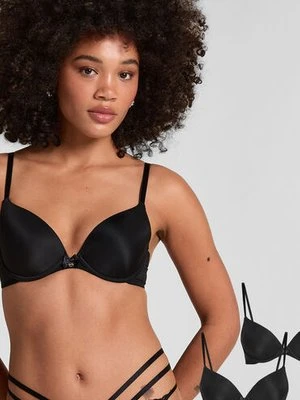 Hunkemöller 2 sztuki biustonoszy usztywnianych z fiszbinami Czarny