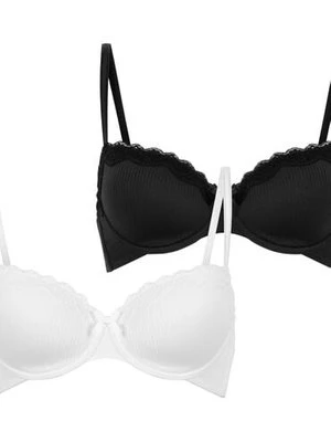 Hunkemöller 2 sztuki biustonoszy usztywnianych z fiszbinami Lola Czarny