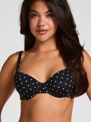 Hunkemöller Bardolino Biustonosz Bikini z Fiszbinami i Wyściółką Czarny