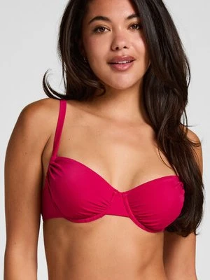 Hunkemöller Bardolino Biustonosz Bikini z Fiszbinami i Wyściółką Różowy