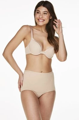 Hunkemöller Bawełniane majtki maxi Superslip Beżowy