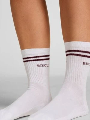 Hunkemöller Bawełniane skarpetki Crew Biały