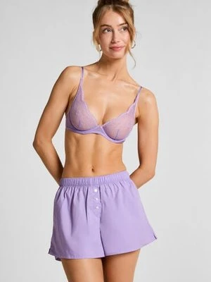Hunkemöller Bawełniane spodenki Fioletowy