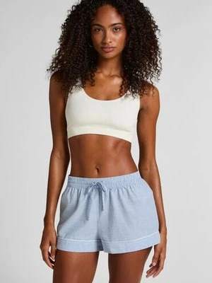 Hunkemöller Bawełniane spodenki Niebieski