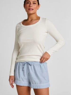 Hunkemöller Bawełniane spodenki Niebieski