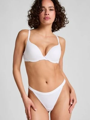 Hunkemöller Bawełniane stringi Biały