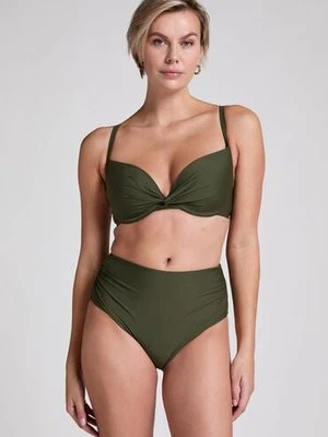 Hunkemöller Bikini Shaping Cheeky Wysokie Majtki Luna Zielony