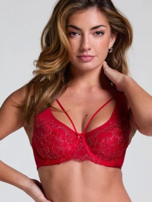 Hunkemöller Biustonosz bez usztywnienia z fiszbinami Annie Czerwony