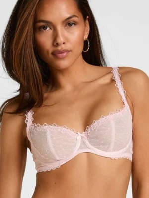 Hunkemöller Biustonosz Bez Wyściółki z Fiszbinami Eleanora Różowy
