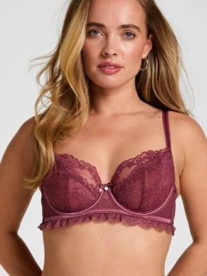 Hunkemöller Biustonosz Bez Wyściółki z Fiszbinami Naomi Fioletowy