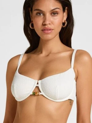 Hunkemöller Biustonosz Bikini z Fiszbinami i Wkładkami Aruba Biały