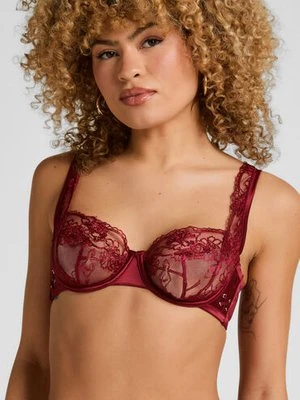 Hunkemöller Biustonosz Catherine Z Fiszbinami Bez Wkładek Czerwony