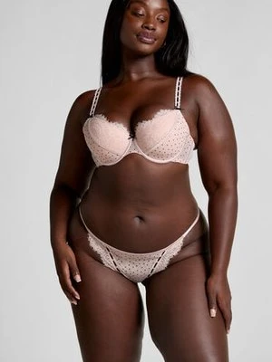 Hunkemöller Biustonosz Dorothy usztywniany z fiszbinami Różowy