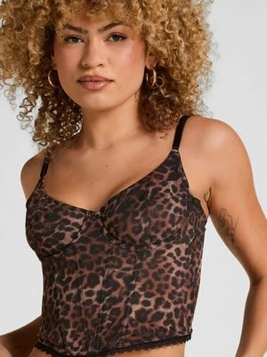 Hunkemöller Biustonosz Ella Z Fiszbinami Bez Wkładek Brązowy