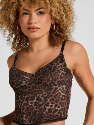 Hunkemöller Biustonosz Ella Z Fiszbinami Bez Wkładek Brązowy