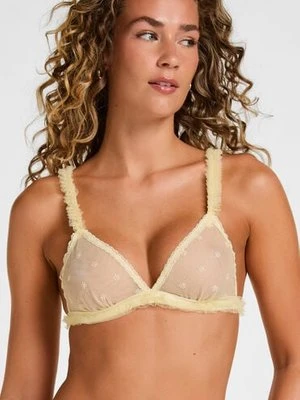 Hunkemöller Biustonosz Fiszbinowy Niewypełniany Flora Żółty