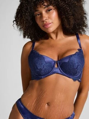 Hunkemöller Biustonosz Grace usztywniany z fiszbinami Niebieski