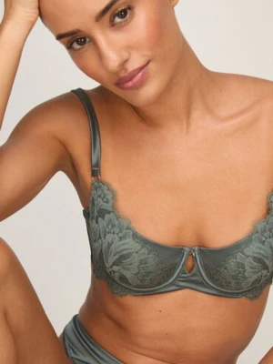 Hunkemöller Biustonosz Grace usztywniany z fiszbinami Zielony
