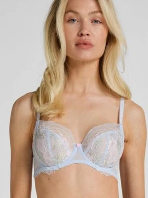 Hunkemöller Biustonosz Miri Z Fiszbinami Bez Wkładek Niebieski