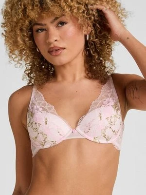 Hunkemöller Biustonosz Miri z Fiszbinami i Wyściółką Różowy