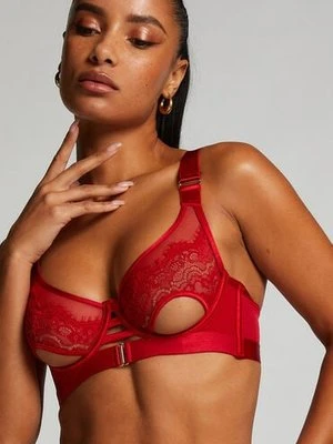 Hunkemöller Biustonosz nieusztywniany z fiszbinami Aurelia Czerwony