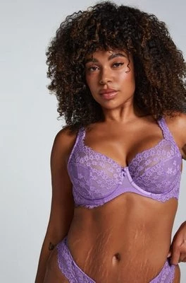 Hunkemöller Biustonosz nieusztywniany z fiszbinami Daisy Fioletowy