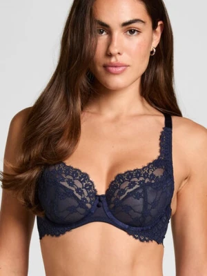 Hunkemöller Biustonosz nieusztywniany z fiszbinami Daisy Niebieski