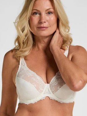 Hunkemöller Biustonosz nieusztywniany z fiszbinami Diva Biały