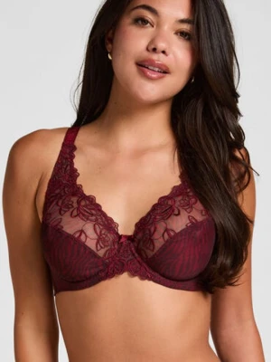 Hunkemöller Biustonosz nieusztywniany z fiszbinami Diva Czerwony