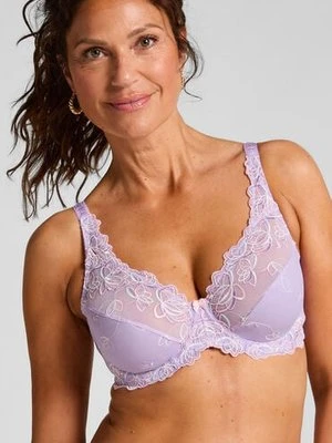 Hunkemöller Biustonosz nieusztywniany z fiszbinami Diva Fioletowy