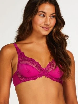 Hunkemöller Biustonosz nieusztywniany z fiszbinami Diva Fioletowy