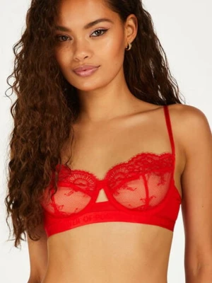 Hunkemöller Biustonosz nieusztywniany z fiszbinami Honey Czerwony