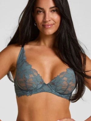 Hunkemöller Biustonosz nieusztywniany z fiszbinami Ingrid Niebieski