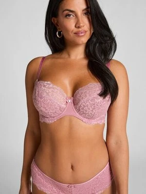 Hunkemöller Biustonosz nieusztywniany z fiszbinami Marine Różowy