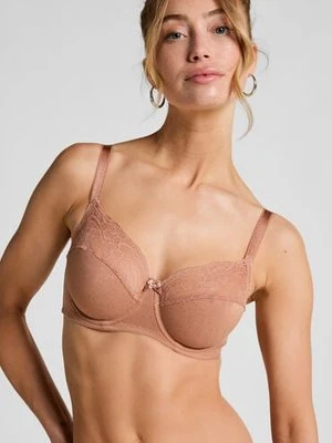 Hunkemöller Biustonosz nieusztywniany z fiszbinami Sophie Brązowy