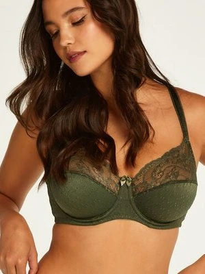 Hunkemöller Biustonosz nieusztywniany z fiszbinami Sophie Zielony