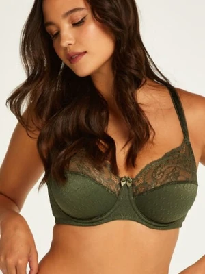 Hunkemöller Biustonosz nieusztywniany z fiszbinami Sophie Zielony