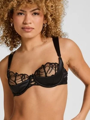 Hunkemöller Biustonosz Olivia Usztywniony Bez Wkładek Czarny