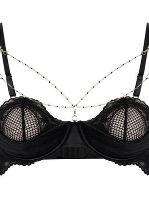 Hunkemöller Biustonosz półusztywniany usztywniany z fiszbinami Belladonna Czarny