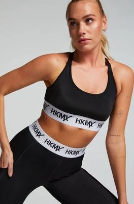 Hunkemöller Biustonosz sportowy HKMX The Crop Logo Level 1 Czarny