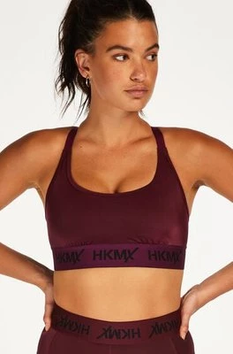 Hunkemöller Biustonosz sportowy HKMX The Crop Logo Level 1 Fioletowy