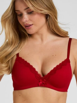 Hunkemöller Biustonosz usztywniany bez fiszbin Lola Czerwony