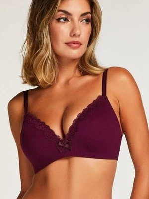 Hunkemöller Biustonosz usztywniany bez fiszbin Lola Fioletowy