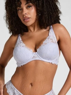 Hunkemöller Biustonosz usztywniany marki Ingrid z fiszbinami Fioletowy