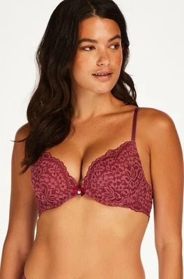 Hunkemöller Biustonosz usztywniany push-up Rose Czerwony