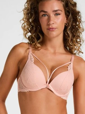 Hunkemöller Biustonosz usztywniany push-up z fiszbinami Isadora Różowy