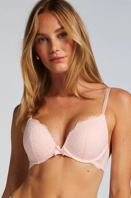 Hunkemöller Biustonosz usztywniany push-up z fiszbinami Teddy Różowy